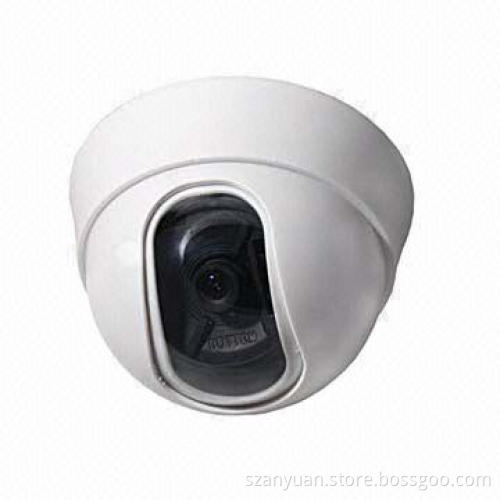 3.5-inch Plastic CCD Dome Camera with PAL/NTSC TV System, AGC, BLC, AWB